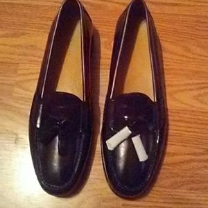 Burgany Cole Haan tassled loafers